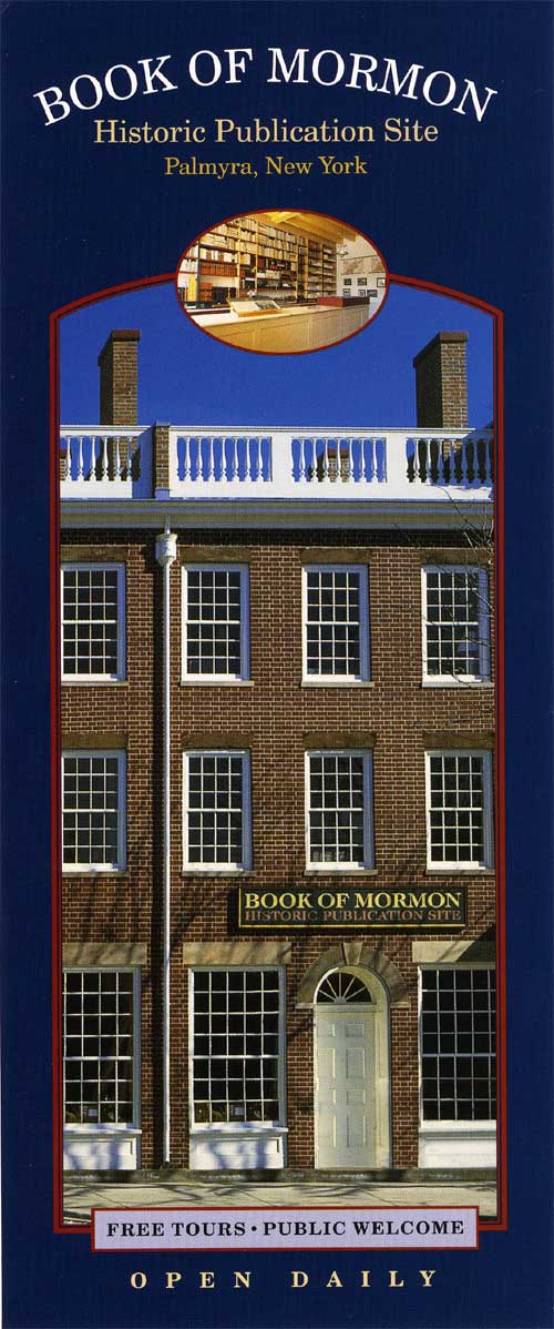 Book of Mormon Historial Publication Site leaflet front
